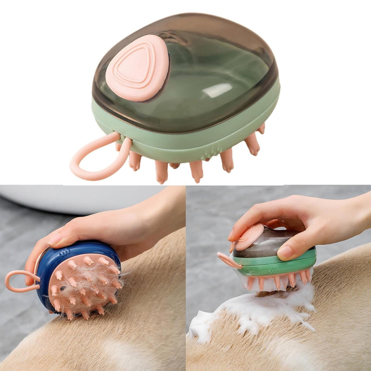 Cepillo 2 en 1 para Peinar o Bañar Mascotas