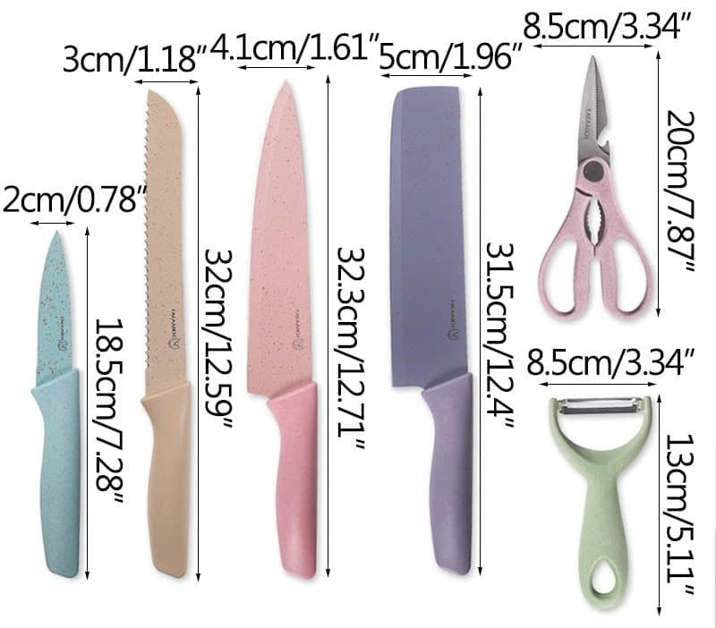 Set de Cuchillos, 6 piezas